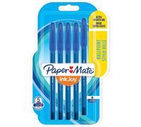 Paper:Mate Pack 5 Stylo Bille Inkjoy 100 Capuchon Pointe Fine 0,7 Bleu