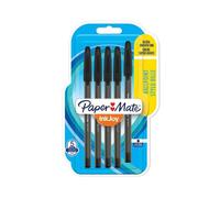 Paper:Mate Pack 5 Stylo Bille Inkjoy 100 Capuchon Pointe Fine 0,7 Noir
