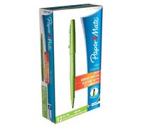Paper Mate Pack De 12 Stylo Feutre Nylon - Flair Original - 1 Mm -Écriture Moyenne Vert Pomme