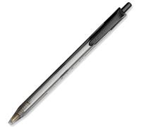 Papermate Stylo Bille Rétractable, Pointe Moyenne, Corps Triangulaire Plastique Couleur, Encre Ulv Noire