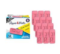PAPER MATE Pink Pearl Lot de 12 gommes Taille L