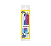 Paper Mate Replay Premium 1901344 Lot de 2 Stylos gel effaçable Pointe Moyenne Bleu