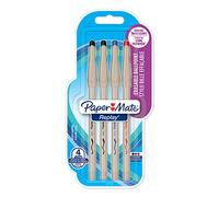 PAPER MATE stylo-bille effaçable Replay, pointe moyenne 1,0 mm, Assortiment de couleurs classiques, Lot de 4