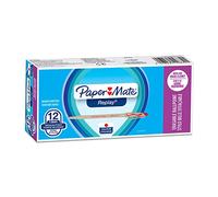 Paper Mate Replay stylo bille effaçable | pointe moyenne 1 mm | rouge | boîte de 12