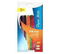 Paper:Mate Sachet Lot De 10 Stylos Bille À Capuchon Inkjoy Coloris Assortis