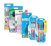 Paper Mate & Sharpie Lot de 23 stylos à bille, surligneurs, crayons mécaniques et ruban correcteur | Idéal pour l'école et le bureau