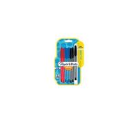 Paper-Mate Stylos bille InkJoy 100 Pointe classique Pochette de 8 coloris assortis