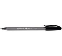 Paper Mate InkJoy 100ST Cap Stylo Bille | Pointe Moyenne (1,0 mm) | Noir | Lot de 50