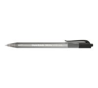 Papermate Stylo Bille Rétractable, Pointe Moyenne, Corps Triangulaire Plastique Couleur, Encre Ulv Noire