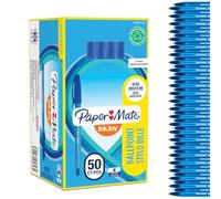Paper Mate stylo bille InkJoy 100ST | pointe moyenne (1,0 mm) | bleu | lot de 50