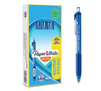 Paper Mate stylo bille rétractable InkJoy 300 RT | pointe moyenne 1 mm | bleu | lot de 12