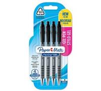 Paper:Mate Stylo encre gel FlexGrip GEL, blister de 4, noir