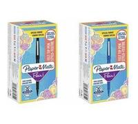 Paper-Mate Stylos feutres Flair – pointe moyenne 0,7 mm, encre bleue, sans fuite – Lot de 5