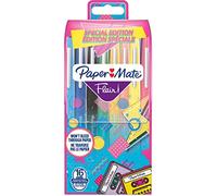 PAPER MATE Stylos feutres Flair | Feutres de coloriage sans fuite à pointe moyenne (0,7 mm) | Idéal pour écrire, coloriage (adultes et enfants), scrapbooking, etc. | Couleurs retro | Lot de 16