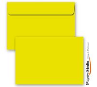 Paper-media lot de 30 enveloppes colorées c6 (162 x 114 mm) sans fenêtre - 301 autocollantes avec rabat à bande adhésive