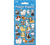 Paper Projects 01.70.04.060 Stickers réutilisables pour chiots ludiques