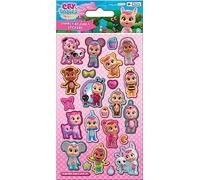 Paper Projects 01.70.06.180 Cry Babies Stickers scintillants | Produit sous licence officielle | Réutilisable sur surfaces non poreuses 19,5 cm x 9,5 cm