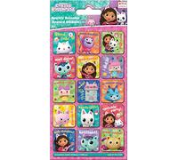 Paper Projects 01.70.12.054 DreamWorks Gabby's Dollhouse Autocollants réutilisables pour récompense Produit sous Licence Officielle Multicolore Taille Unique