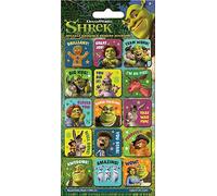 Paper Projects- DreamWorks Shrek Autocollants de récompense Scintillants | Produit sous Licence Officielle | Réutilisable sur Les Surfaces Non poreuses, 01.70.12.055, 19.5cm x 9.5cm