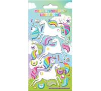 Paper Projects 01.70.19.015 Create Your Own Unicorn Stickers réutilisables