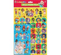 Paper Projects 01.70.22.037 CoComelon Mega Lot d'autocollants | Produit sous licence officielle | Réutilisable sur surfaces non poreuses, multicolore, 35 cm x 23 cm