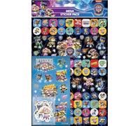 Paper Projects 01.70.22.040 Mega Pack Paw Patrol the Mighty Movie | Trois types d'autocollants (environ 150 au total) | Réutilisable sur des surfaces non poreuses, 29,7 cm x 21 cm