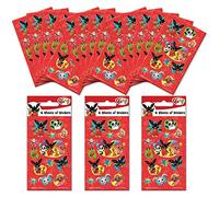 Paper Projects 01.70.24.062 Bing Lot de 18 feuilles d'autocollants pour sac de fête