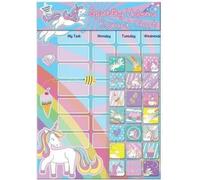 Paper Projects - Licorne - Tableau d'autocollants de récompense Pack de 56 - Film, carton Réutilisable SG30409 (Taille unique) (Coloré)