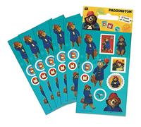 Paper Projects Paddington Bear Lot de 6 Feuilles d'autocollants pour Sacs de fête sous Licence Officielle Idéal comme Sac de fête ou Cadeau de Noël