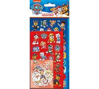 Paper Projects Paw Patrol Lot d'autocollants assortis | Comprend 3 types d'autocollants | Parfait pour la décoration et le scrapbooking Bleu/rouge 24,5 cm x 11 cm