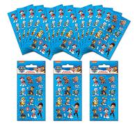 Paper Projects Paw Patrol Lot de 18 feuilles d'autocollants pour sac de fête | Parfait pour les fêtes d'enfants et les cadeaux de Noël | Peut être utilisé pour la décoration et le scrapbooking, bleu,