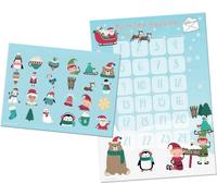 Paper Projects - Saint-Nicolas - Autocollants, Avent Lot de 25 - Carton, papier SG25650 (taille unique) (Bleu/Rouge/Blanc)