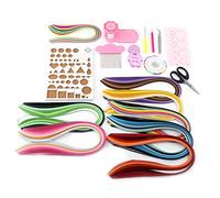 Paper Quilling Craft Kit 18pc DIY Tool Set with 960 Strips 3mm 5mm Quilling Paper for Scrapbooking Card Making Art Projects (5mm)