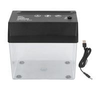 Paper Shredder USB Electric Portable Desktop Small A6 Strip Cutting Tool for Office Home School