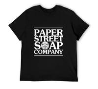 Paper Street SOAP CO Fight Club Logo Tee Black White Tshirt Men's Shipping Colour35 M