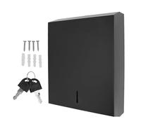 Paper Towel Dispenser Wall Mount, Multifold Paper Towel Dispensers, Large Capacity Stainless Steel Tissue Holder, Suitable for Bathrooms and Public Places (bk50 Black)