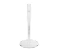 Paper Towel Holder - Clear Acrylic Weighted Base Kitchen Counter | Kitchen Roll Stand - Transparent Acrylic 5.9 Inch | Dispenser For Easy Tearing | Bathroom Dining Apartment
