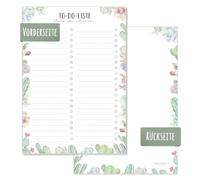 paper&you® Bloc de 50 feuilles A5 pour listes de tâches à faire avec bloc-notes au dos - Durable et respectueux du climat