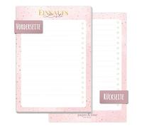paper&you® Bloc pour liste de courses A6 « Golden Dot » avec 50 feuilles détachables - Bloc-notes pour plus de plaisir lors du shopping - Durable et respectueux du climat
