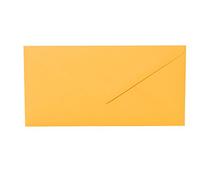 Paper24 Lot de 25 enveloppes jaune/orange - DIN long 110 x 220 mm - 11 x 22 cm - Sans fenêtre - Idéales pour cartes d'invitation de mariage, anniversaire, etc.