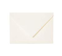 Paper24 Lot de 300 enveloppes DIN C6 - 114 x 162 mm - À coller par humidification - Pour invitations, cartes de vœux A6 - Pour mariage, anniversaire - Ivoire