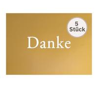 Paper24 Lot de 5 cartes de remerciement Format général 10,5 x 14,5 cm