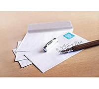 Paper24 Raadhuis Lot de 500 enveloppes autocollantes Blanc Format C5 162 x 229 cm 80 g
