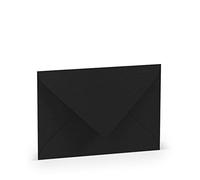 Paperado Lot C6 doublé de tissu enveloppe - Candle Light (Lot de 5) P noir
