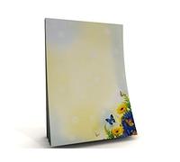 Paperandpicture Lot de 50 feuilles de papier à motif fleurs et papillons Format A5 90 g/m²