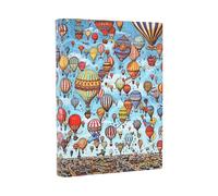 Paperblanks | 2026 Festival de Montgolfières | Pierre, le Détective des Labyrinthes | Flexis 13 mois | Midi | Journalier | Fermeture Élastique | 416 Pg | 80 GSM