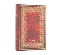 Paperblanks | 2026 Feuille d’Or | Collection Reliure à l’Ancienne | 12 mois | Mini | Journalier | Fermeture Élastique | 416 Pg | 80 GSM