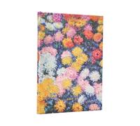 Paperblanks | 2026 Les Chrysanthèmes de Monet | Les Chrysanthèmes de Monet | 13 mois | Midi | Horizontal | Fermeture Élastique | 160 Pg | 100 GSM
