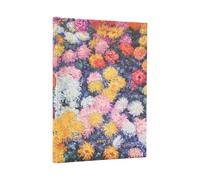 Paperblanks | 2026 Les Chrysanthèmes de Monet | Les Chrysanthèmes de Monet | 18 mois | Midi | Horizontal | Fermeture Élastique | 208 Pg | 80 GSM