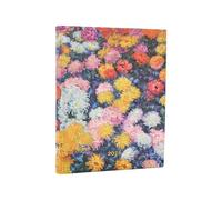 Paperblanks | 2026 Les Chrysanthèmes de Monet | Les Chrysanthèmes de Monet | Flexis 12 mois | Ultra | Journalier | Fermeture Élastique | 432 Pg | 80 GSM
